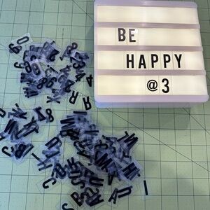 Light Box - Light Up Message Board with Black Letters